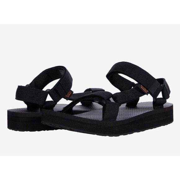 Teva NEW Original Universal Urban Black Sandals Adjustable Ankle Strap Sz.9 - Picture 1 of 11